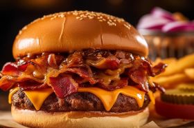 Bacon Cheddar Burger Description